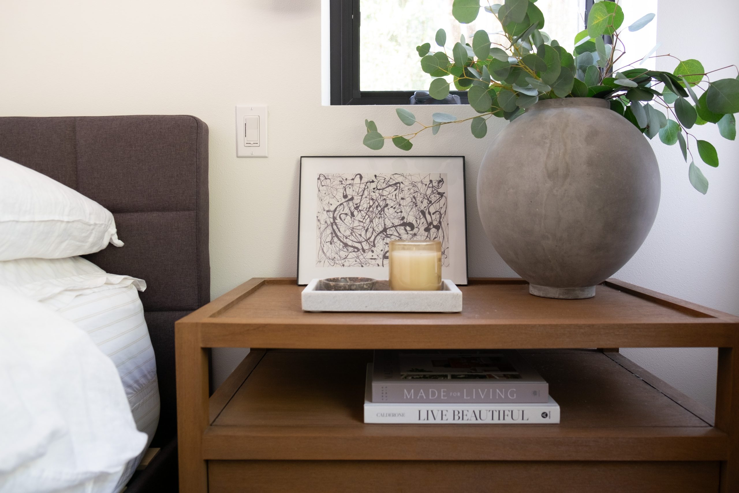 nightstand styling