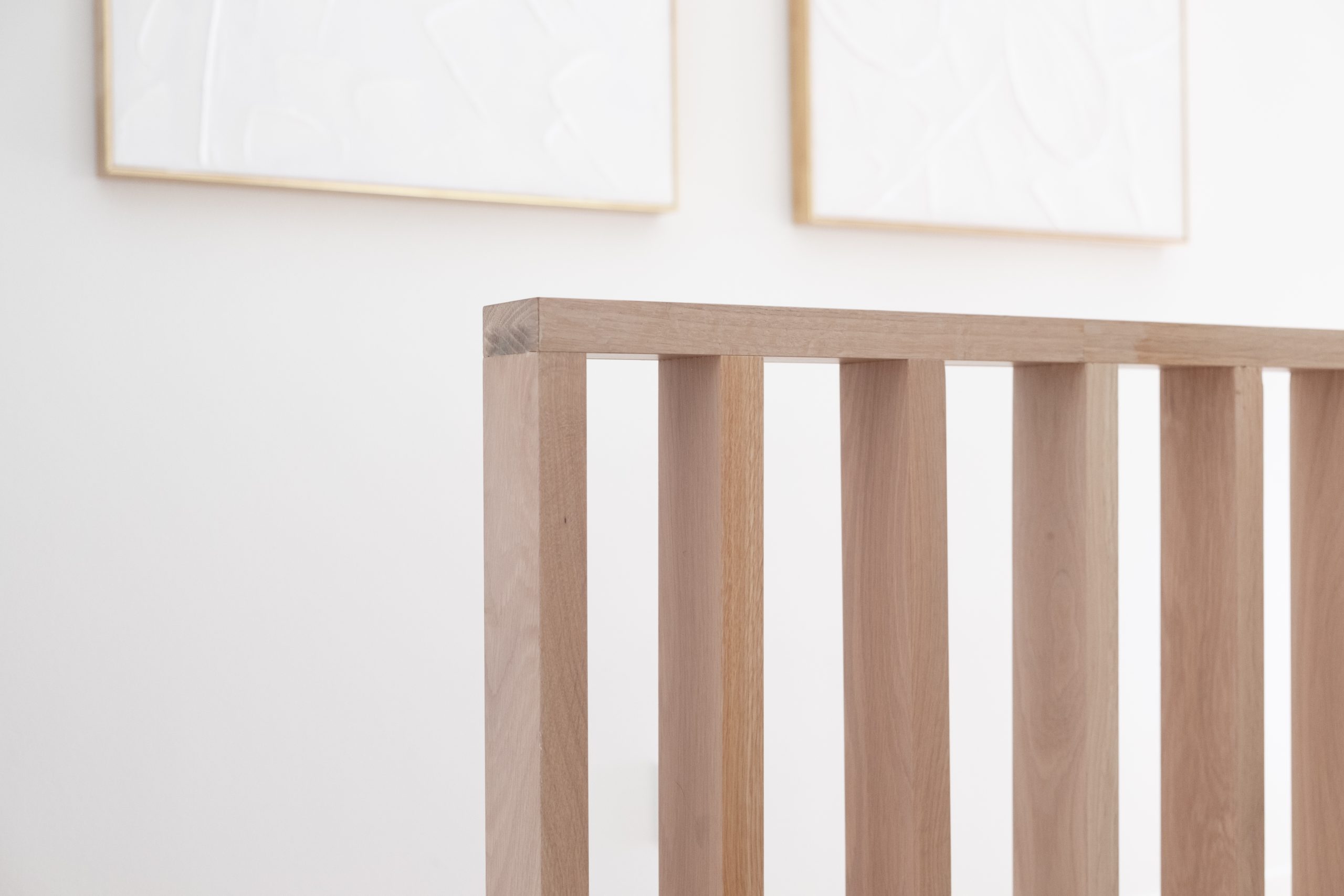 Custom White Oak Railing Staircase