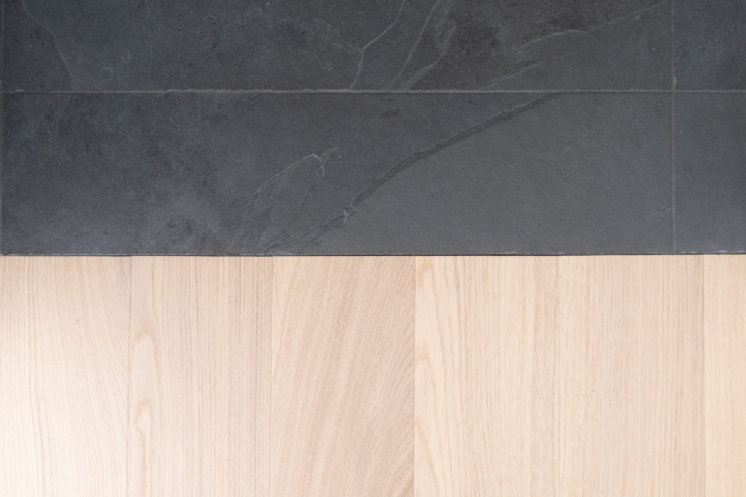 Stuga Studio Little Square Montauk Slate Flooring transition